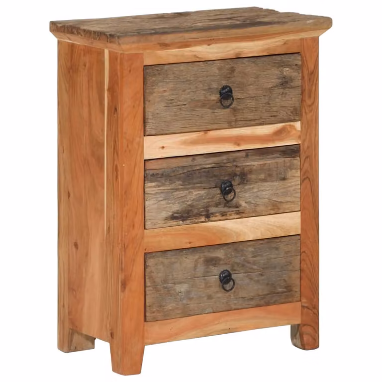 Credenza 55x33x75 cm in Legno Massello di Acacia