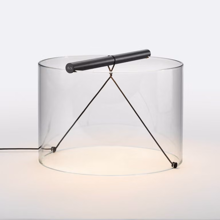 FLOS Lampada da tavolo di design To-Tie T3, dimmerabile, Soggiorno / Sala da pranzo, Vetro, Design, Lampada da tavolo