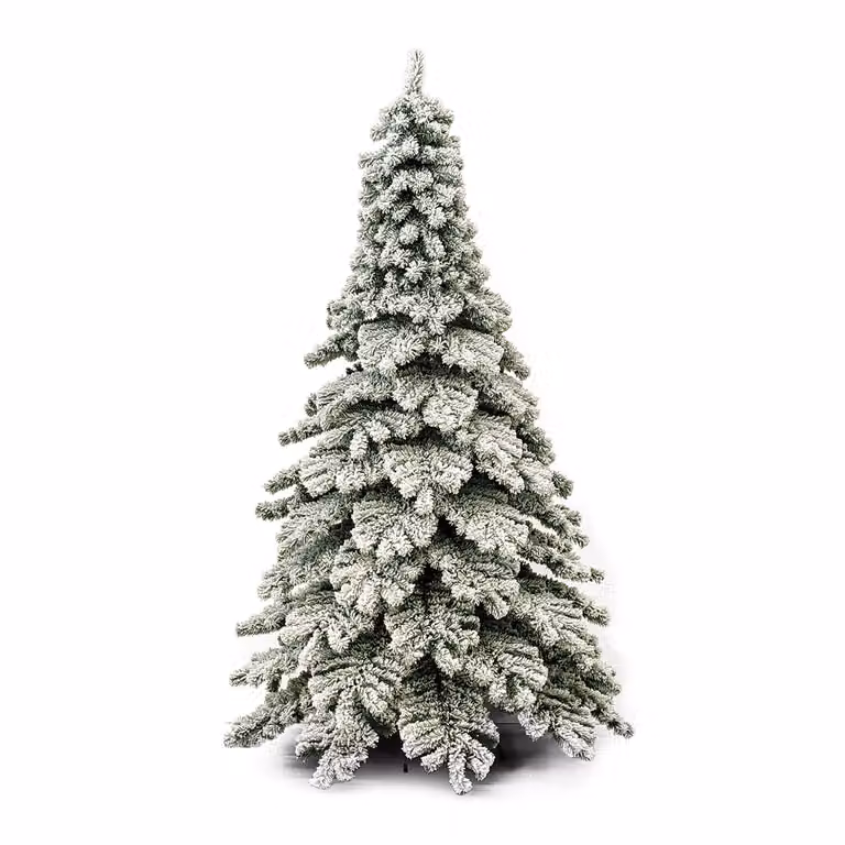 Albero di Natale Balcani Innevato VESTIAMO CASA, colore verde, H 240 cm, Diametro alla base: 146 cm