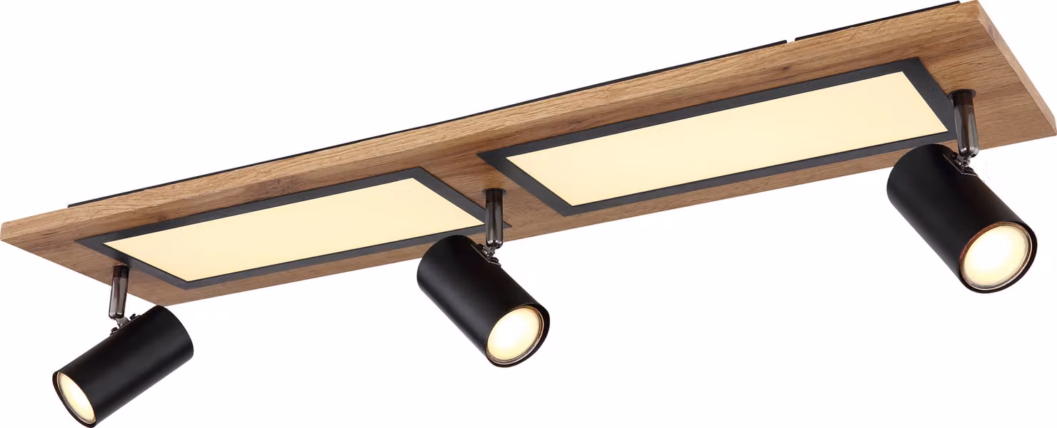 Globo Lighting|Lampada da soffitto in metallo nero opaco, LED