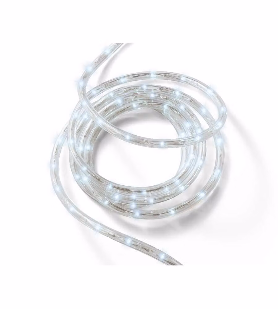 Lumineo Tubo Luci 50 LED Bianco Freddo a Batteria per Esterni - 5m
