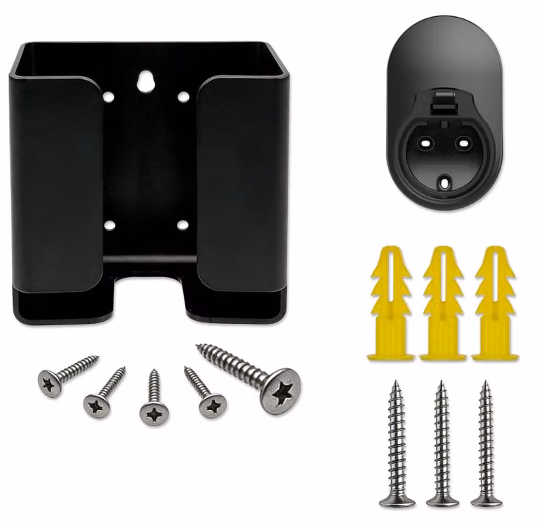 2 set di fissaggio a parete, tipo 2, con supporto per cavo di ricarica e supporto per wallbox