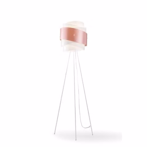 Piantana Moderna 3 Piedi Polilux ® Pink Metal E Metallo 1 Luce E27