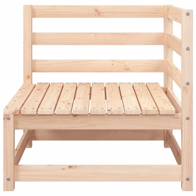 Set di divani da giardino vidaXL in legno di pino con cuscini beige e grigi