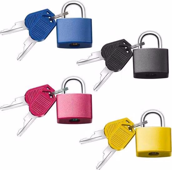 Portachiavi a forma di mini-bustina - Adatto per valigie, armadi, cassetti, cassette degli attrezzi - Multicolore