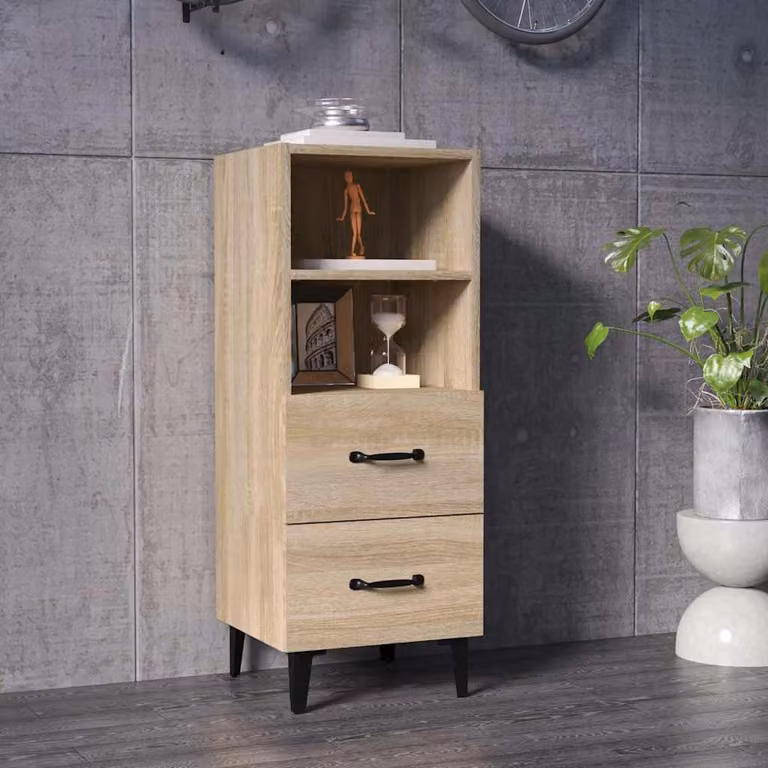 Credenza vidaXL in Rovere Sonoma, L/P/H: 34,5 x 34 x 90 cm