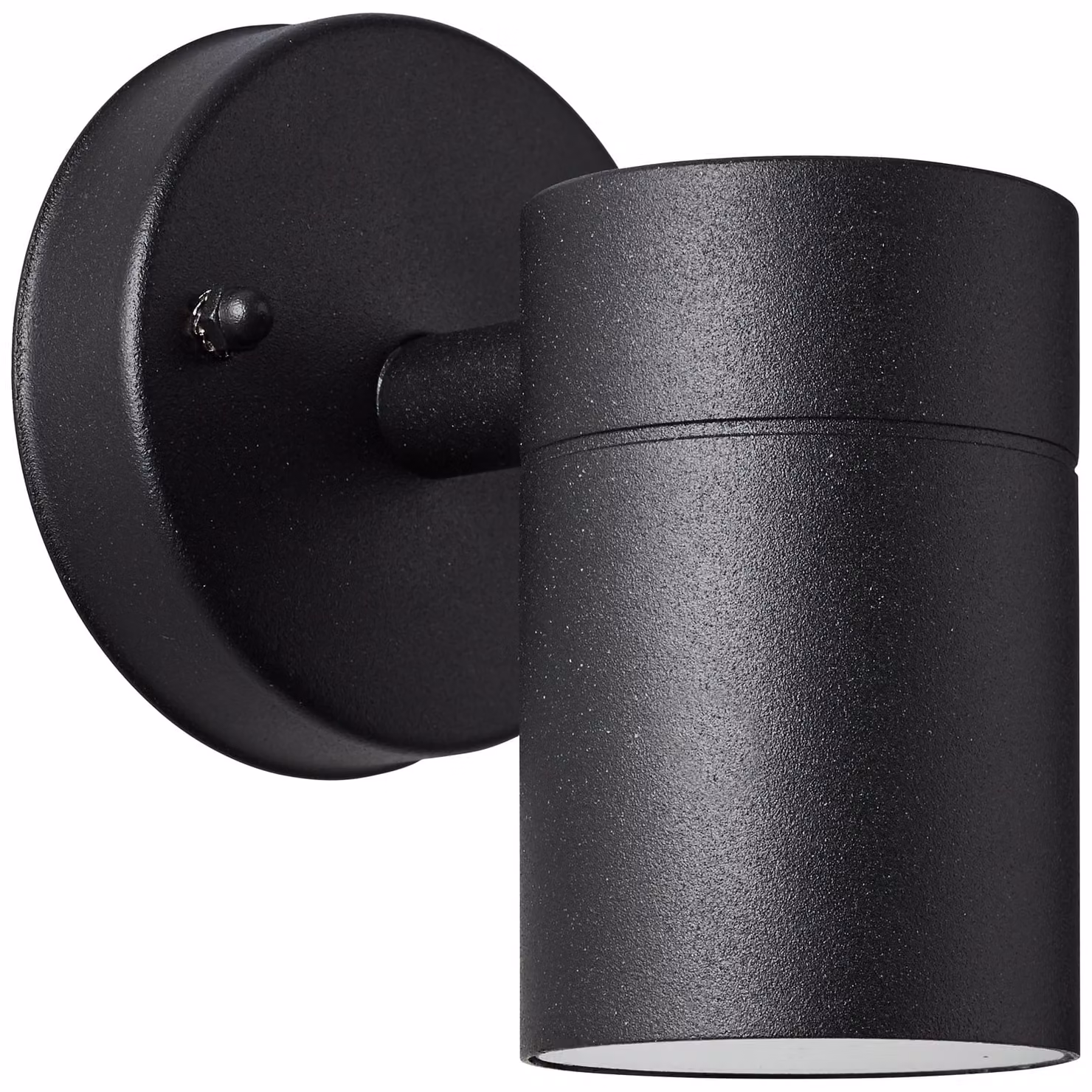 BRILLANTE faretto da parete nero per esterni JANDY | dimmerabile con una sorgente luminosa adeguata | 1x presa GU10 max. 20 watt | metallo/vetro | IP44