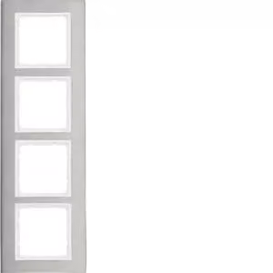 Berker 10143609 Cornice in acciaio inossidabile/bianco polare Berker B.7