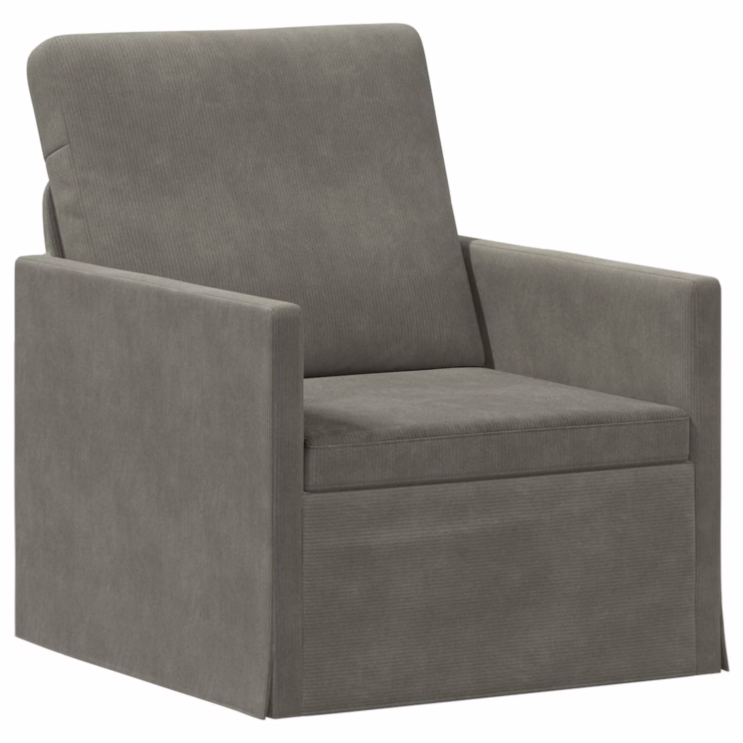 vidaXL Divano Singolo Moderno Grigio L: 70 cm, P: 81 cm, H: 82 cm