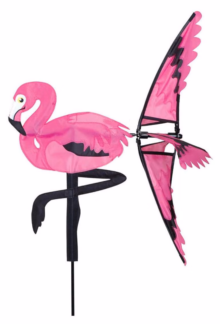 Ghirlanda per giardino Premier Kites a forma di fenicottero rosa, da piantare