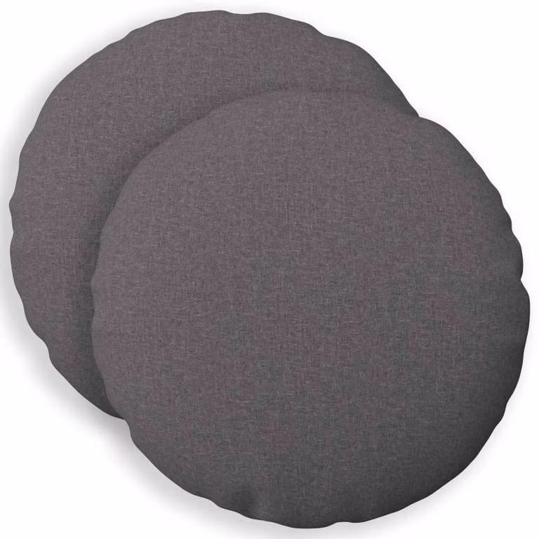 vidaXL Cuscino con cuscino HEERLEN 2 pz Grigio Chiaro Tessuto