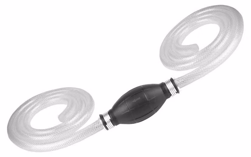 Pompa in gomma per il trasferimento manuale di carburante, gasolio, benzina, olio e altri liquidi, 10 mm — Carmotion