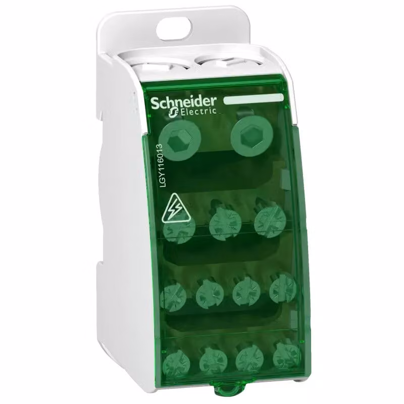 Schneider Electric Morsettiera Linergy 160A, 1 polo, 13 pezzi Connessioni a vite LGY116013