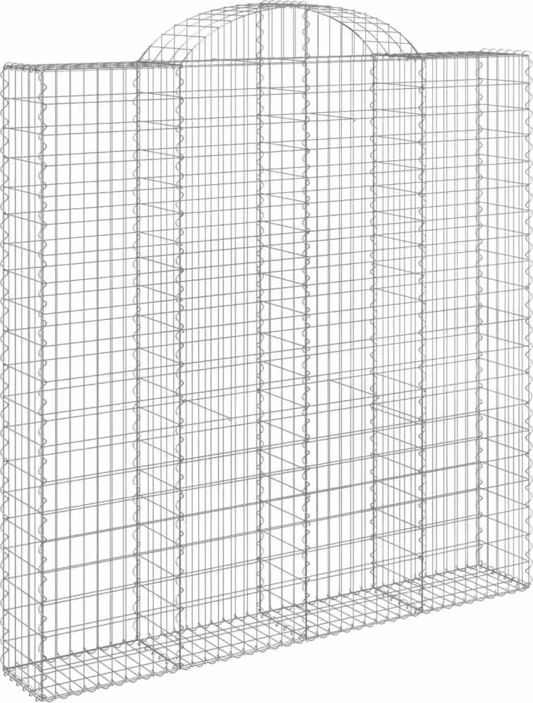 Cesto Gabbione ad Arco 200x30x200/220 cm Ferro Zincato