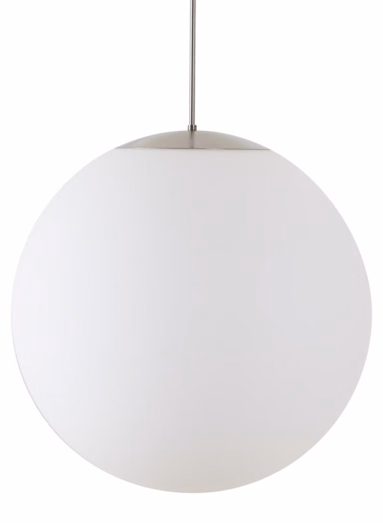 OSMONT ISI60230 ISIS P5 PM-M HP Lampada a sospensione in plastica, acciaio inossidabile spazzolato / bianco, grado di protezione IP40, 3000 K, LED da 65 W