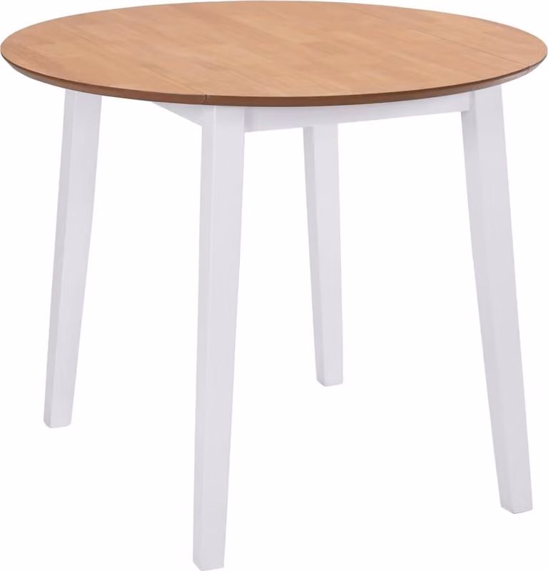 Maison Exclusive - Tavolo da pranzo pieghevole rotondo in MDF bianco