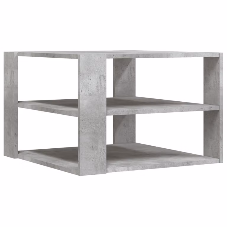 Tavolino da Salotto Grigio Cemento 58x58x40 cm Multistrato