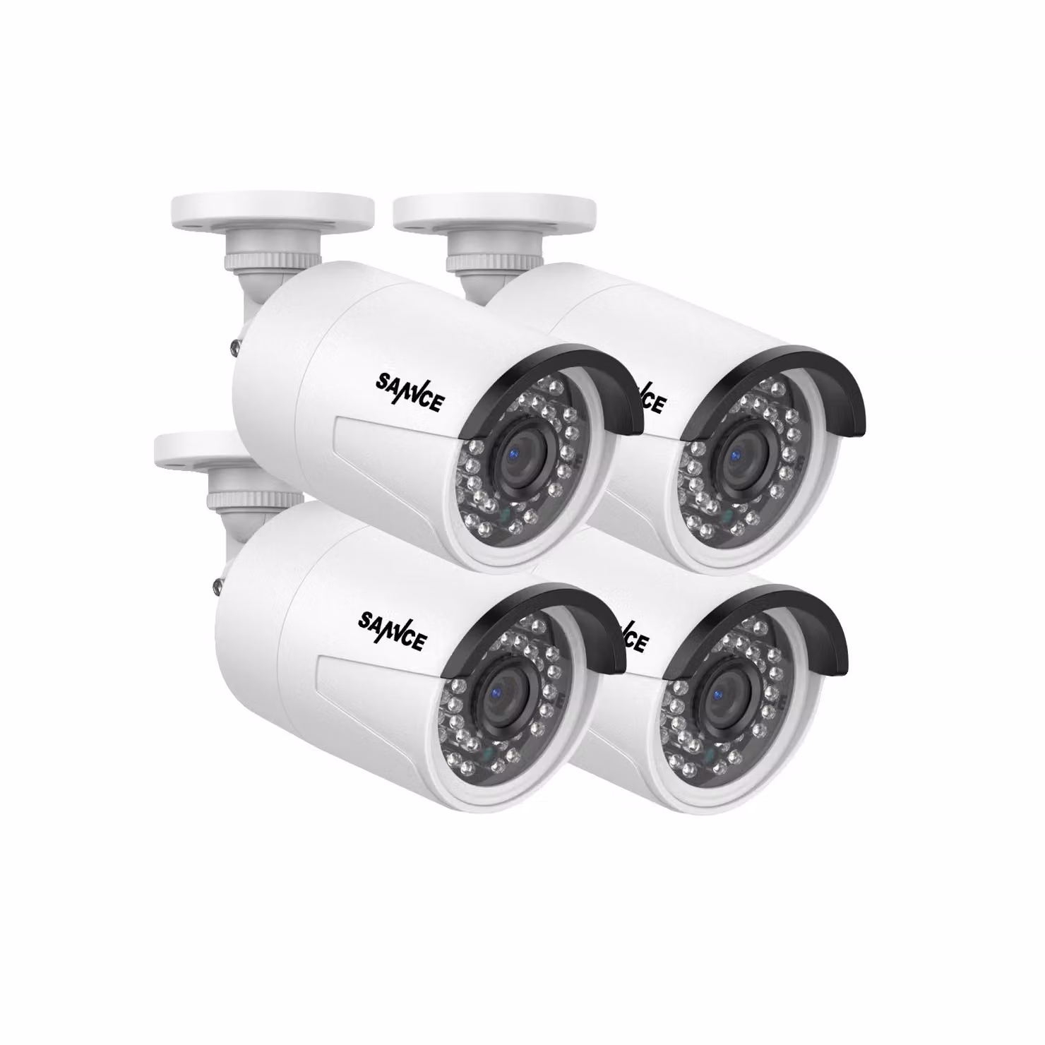 Telecamera di sicurezza SANNCE, risoluzione 3MP, visione notturna, design resistente alle intemperie, 71FQ04
