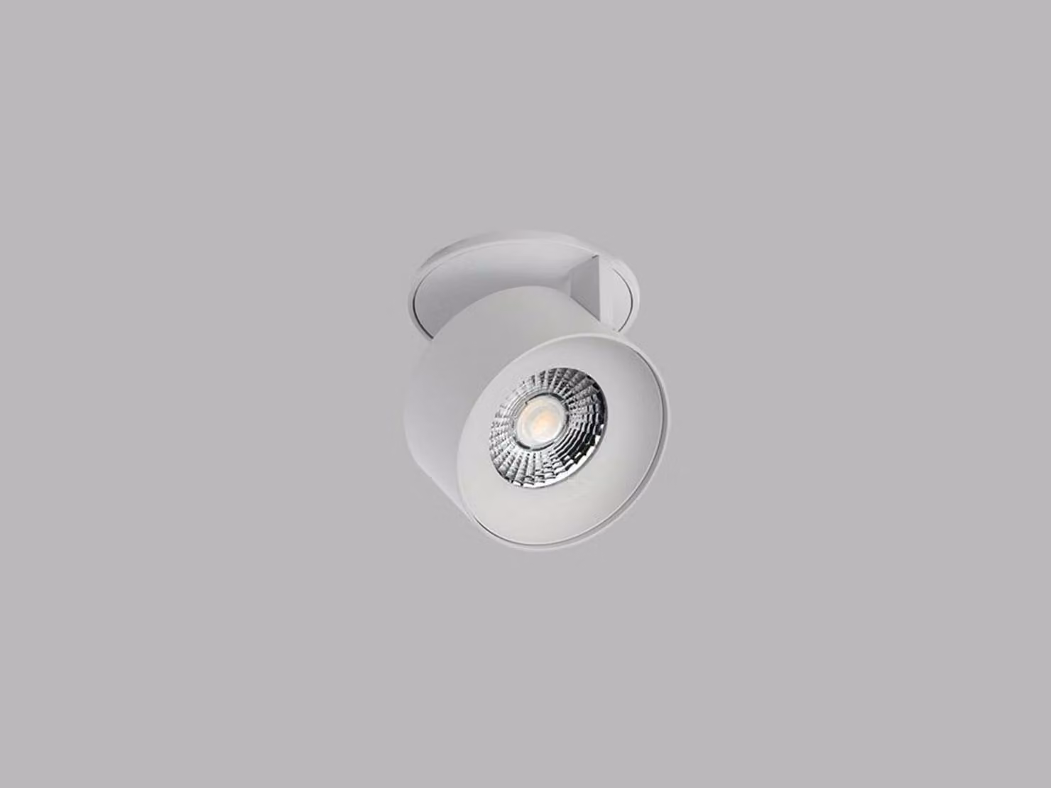 Apparecchio LED da incasso dimmerabile KLIP con possibilità di rotazione, Variante: 11 W, base bianca, riflettore bianco, DALI