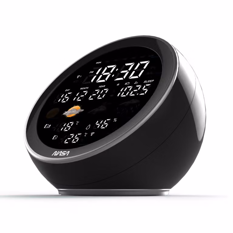 Stazione meteorologica NASA con altoparlante Bluetooth, nero - WSP1500