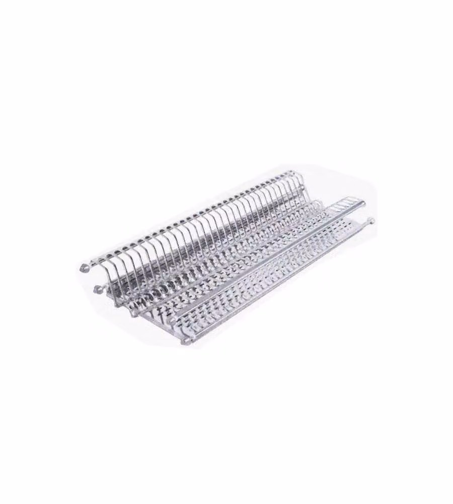 Scolapiatti 41 cm con Raccogligocce in Acciaio Inox 430