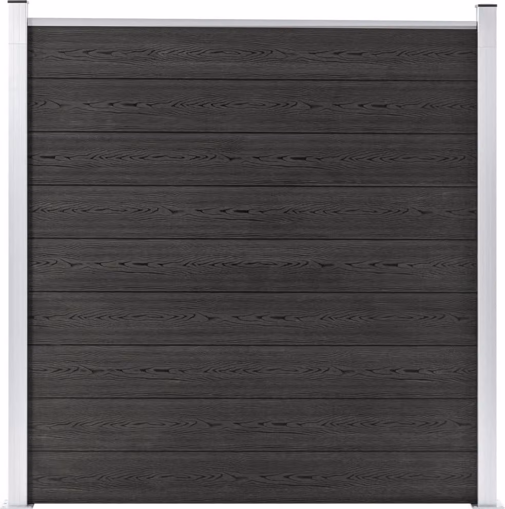 Maison Exclusive - Recinzione per giardino in WPC, 180x186 cm, grigio