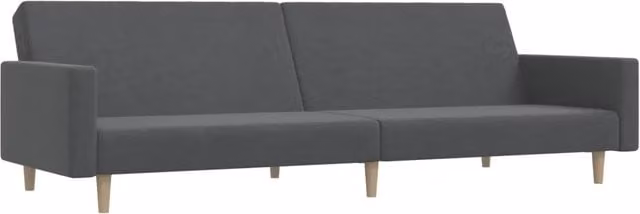 Divano letto | Sof¨¤ letto | Letto singolo a 2 Posti Grigio Chiaro in Tessuto