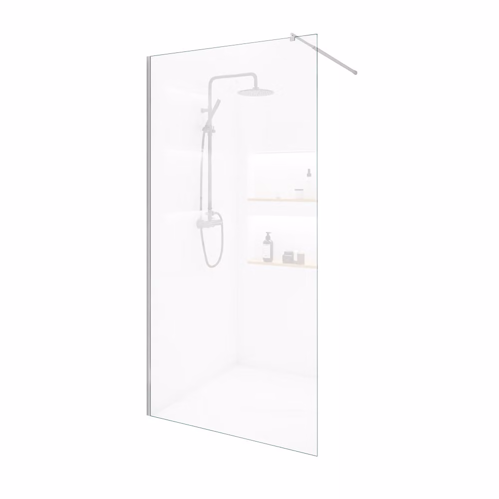 Home Deluxe - Cabina doccia - BAKI - larghezza: 120 cm, vetro trasparente, telaio in alluminio - vetro temperato di sicurezza da 10 mm I Walk in shower, cabina doccia, porta doccia