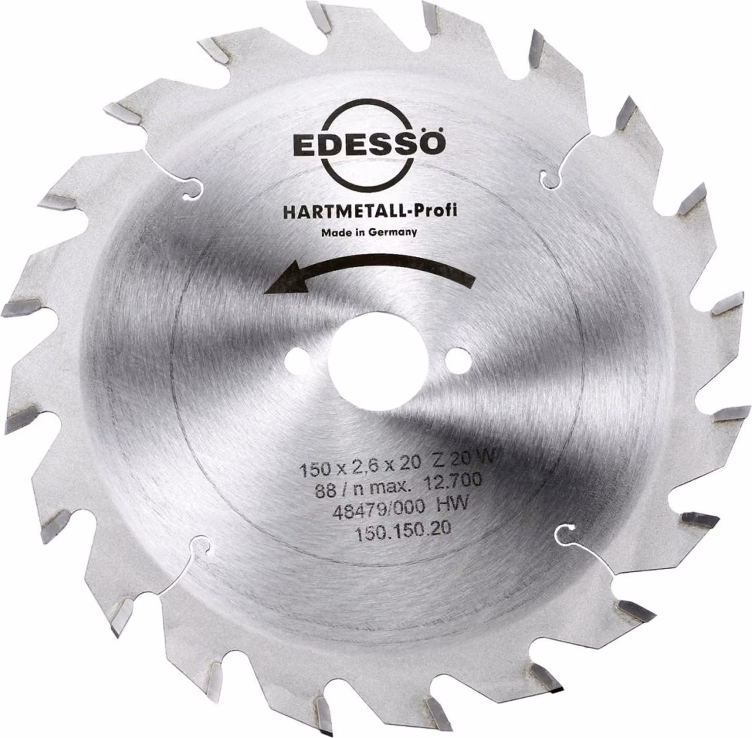HW Lama circolare Profi 150x2,6x20mm Z20 W