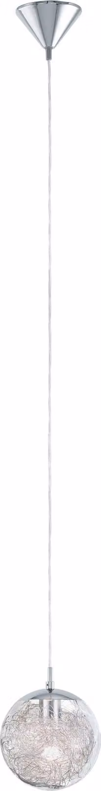 Eglo 93073 Luberio lampada a sospensione Ø 25cm alluminio chiaro cromo