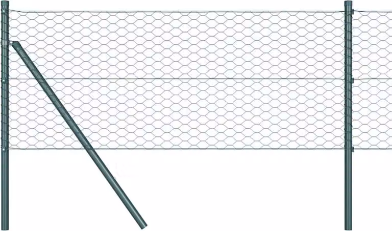 Recinzione Esagonale Verde 0,4 x 50 m PVC