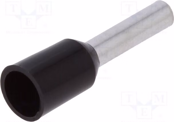 50 connettori a crimpare in rame, sezione 1,5 mm², isolati. Isolamento: 8 mm. Modello: TUL-RI-01508, tipo "bootlace"