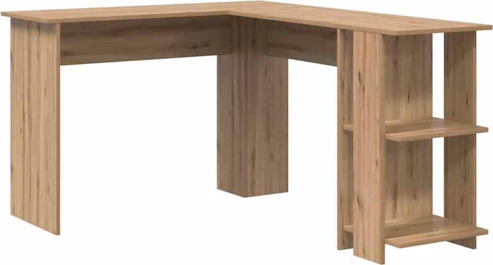 Scrivania ad angolo Rovere artigianale 140 x 113,5 x 75 cm