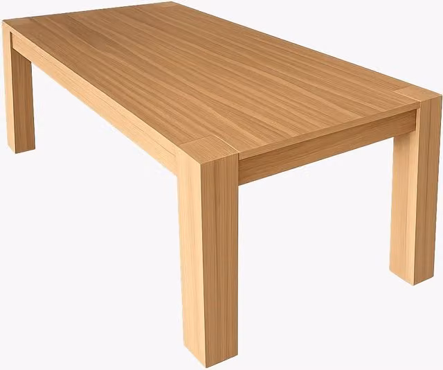 Tavolo rettangolare allungabile in legno di rovere naturale Mobili 2G L/P: 160-260 x 90 cm – 1