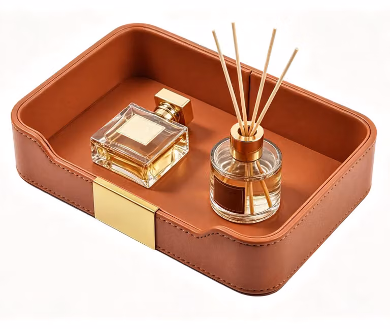 Omgoods - Vassoio in pelle per gioielli e accessori