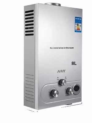 VEVOR Scaldabagno a GPL, erogazione istantanea di acqua calda, potenza fino a 36 kW , 8L 16KW