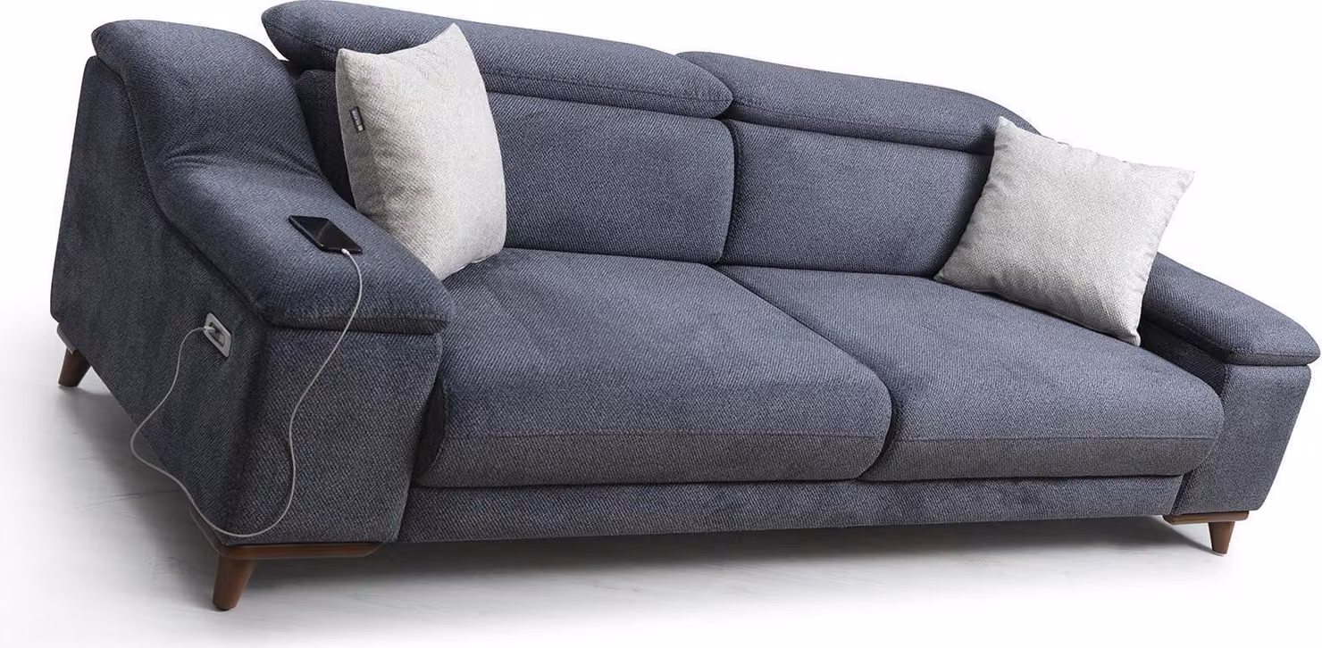 Dreisitzer Sofa Couch Wohnzimmer Polstermöbel Textil Modern Möbel