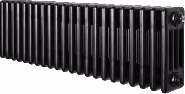 Radiatore Tradizionale 4 Colonne Orizzontale Nero 300 x 1010 mm