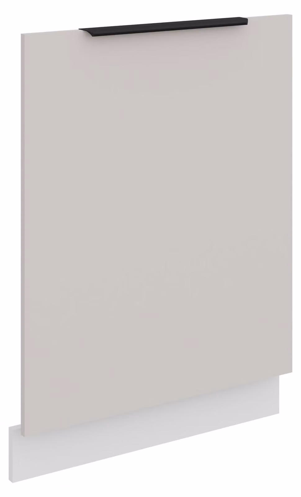 Pannello frontale per lavastoviglie da 60 cm a incasso totale, linea COMO, color cashmere beige opaco + bianco opaco, a incasso totale senza pannello di comando a vista