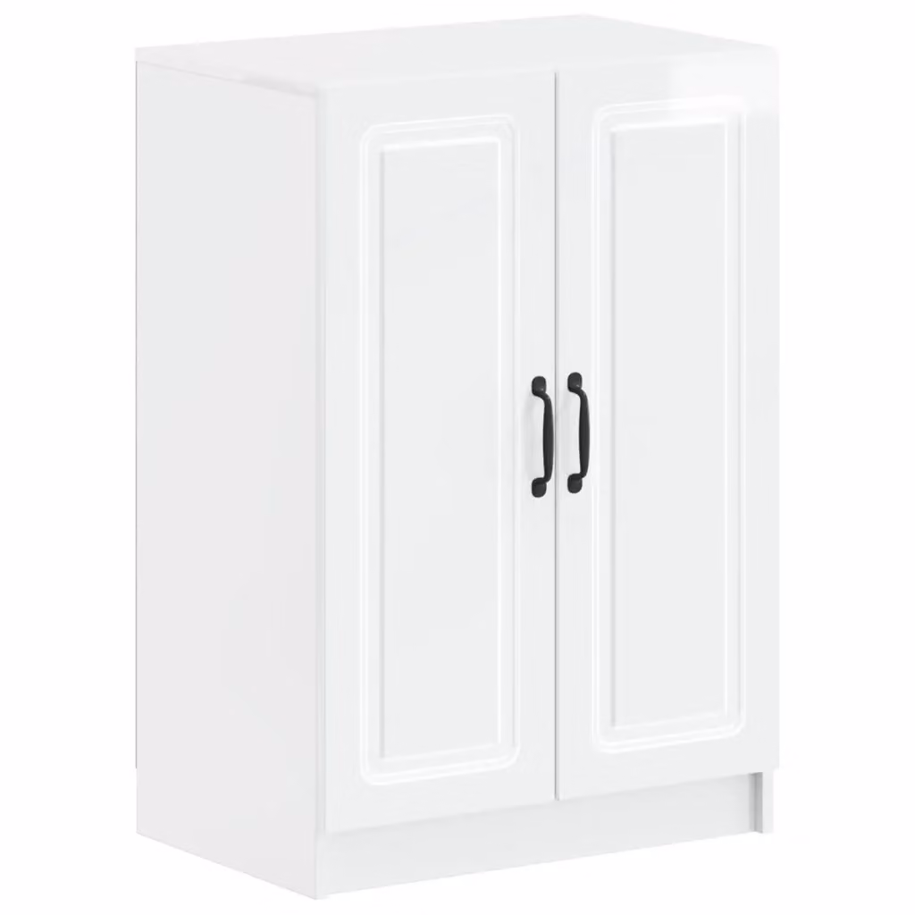 Mobile per scarpe moderno vidaXL Bianco Lucido L: 59,5 cm, P: 39,5 cm, H: 87 cm – 2