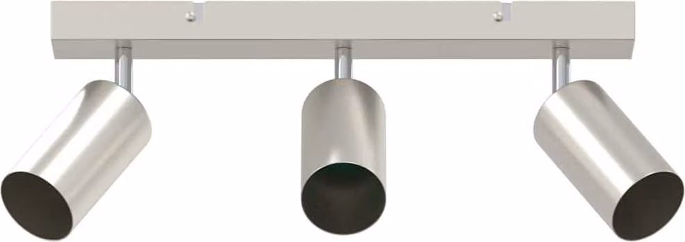 Faretto da soffitto Nichel 38 x 6 x 16 cm Metallo