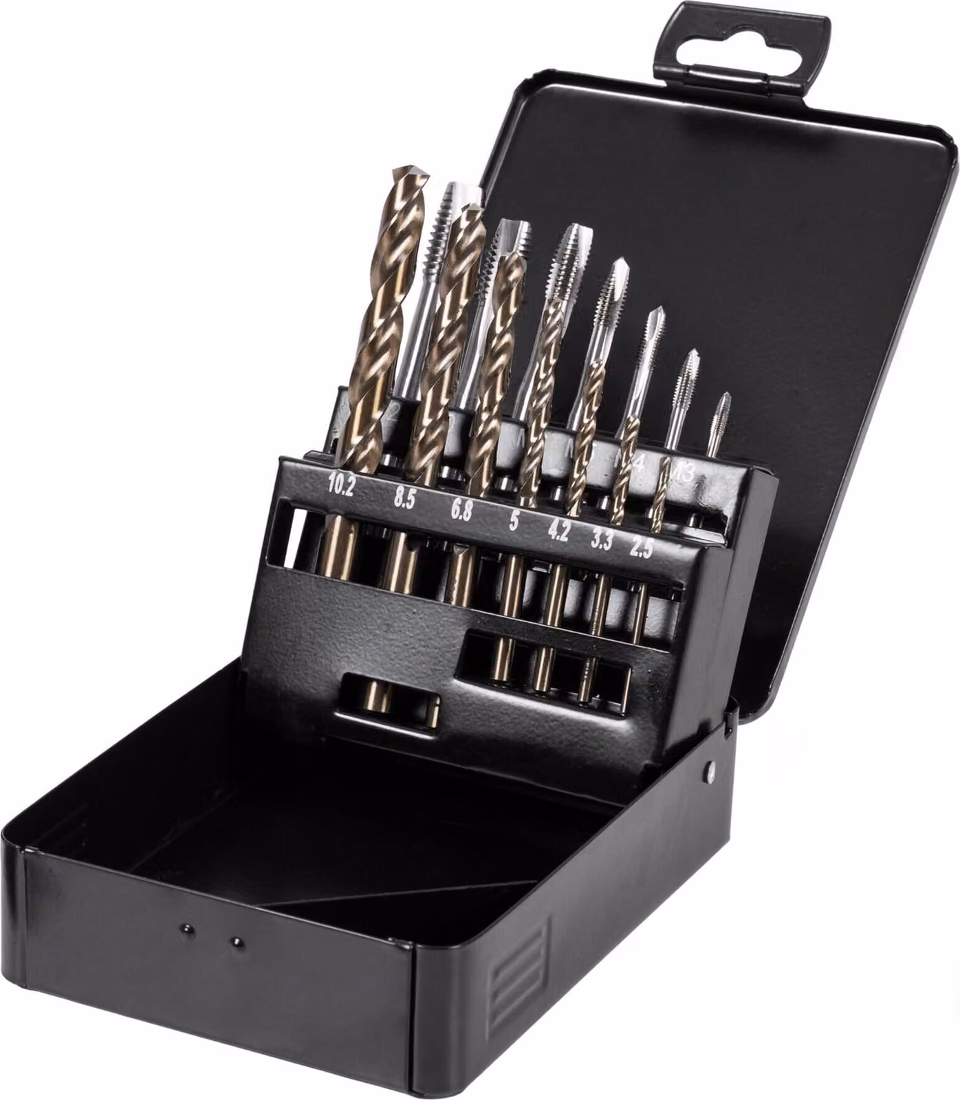 Set di rubinetti per macchine STIER, HSS-E Co5, M3-M12, incl. set di carotatori, set di rubinetti, set di rubinetti, set di rubinetti premium al cobalto