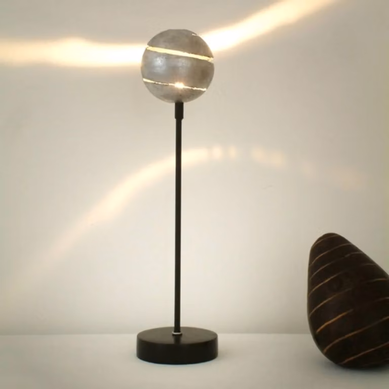 Holländer Lampada da tavolo KUGELBLITZ, Nero, Soggiorno / Sala da pranzo, Metallo, Moderno, Lampada da tavolo