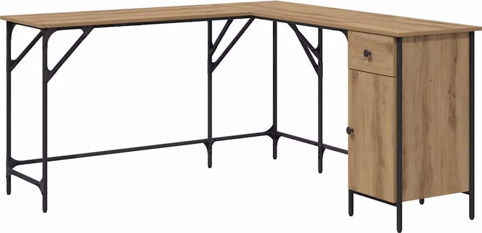 Scrivania Rovere artigianale 141 x 141 x 75 cm