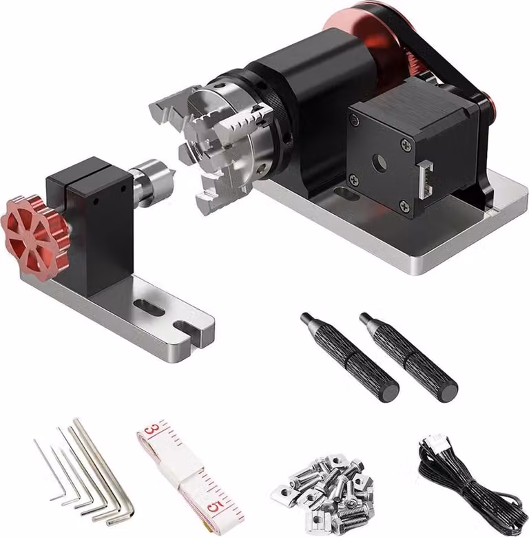 Kit modulo rotativo CNC, struttura robusta, applicazioni versatili, DUE ALBERI 4 assi CNC rotativi