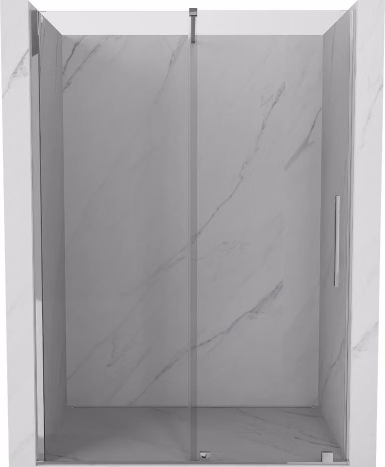 Mexen Velar porta doccia scorrevole 150 cm, trasparente, cromo - 871-150-000-01-01