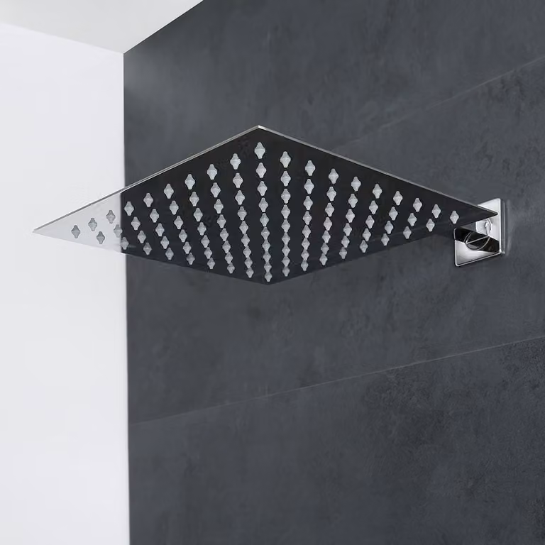 Soffione Doccia Quadrato Ultrasottile da Soffitto 300 x 300mm - Arvo