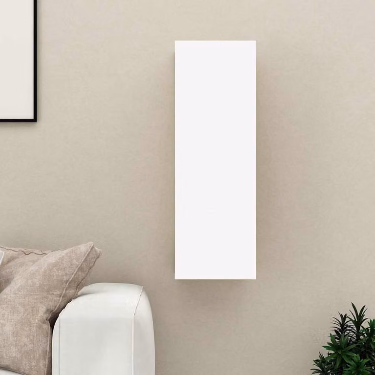 vidaXL Mobile Porta TV Moderno Bianco in Legno Multistrato L/P/H: 30,5 x 30 x 90 cm
