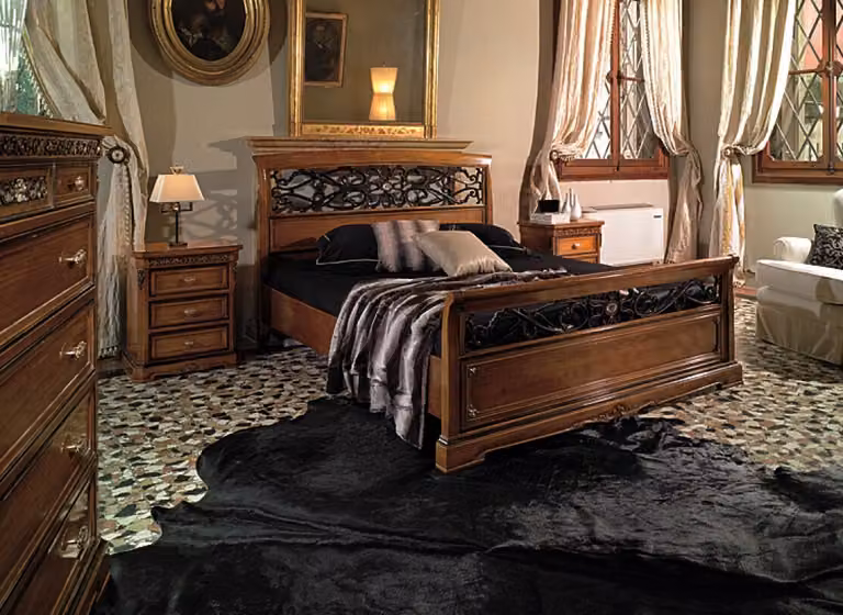 Bett Design Betten Luxus Schlafzimmer Möbel Einrichtung Vaccari cav giovanni