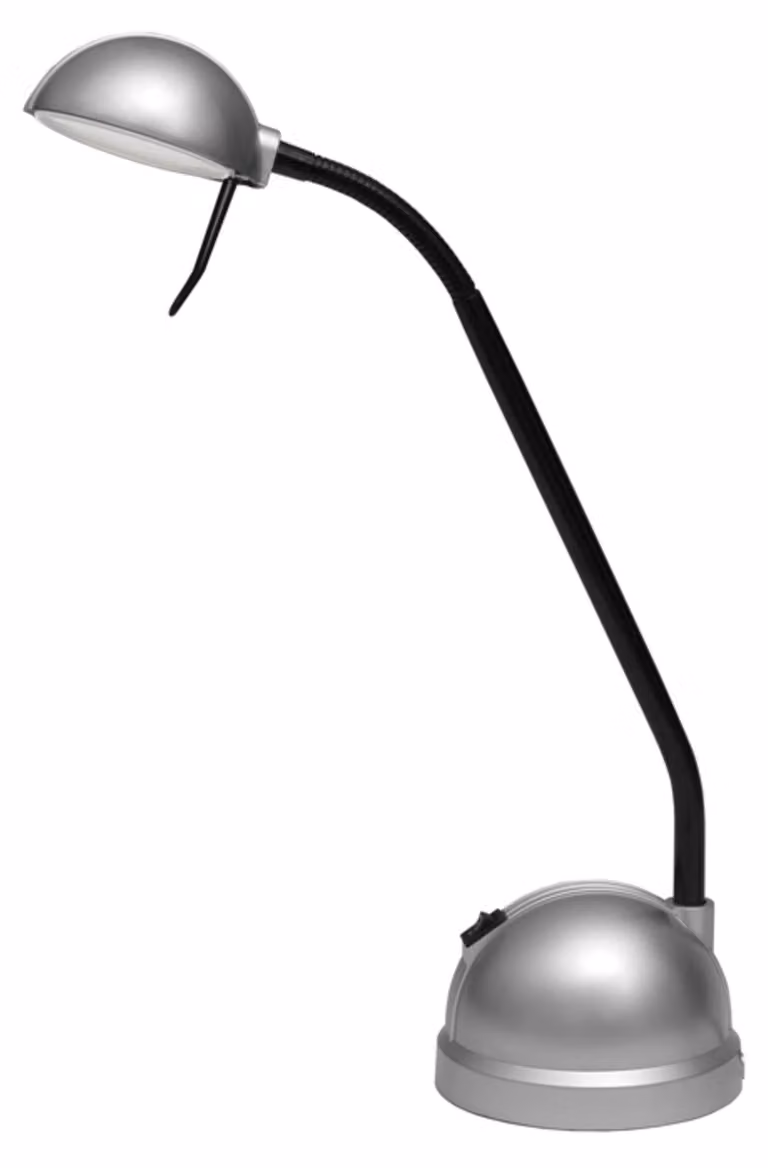 Lampada da tavolo a LED Ecolite, 8 W, 630 lm, 4000 K, argento L460-LED/STR